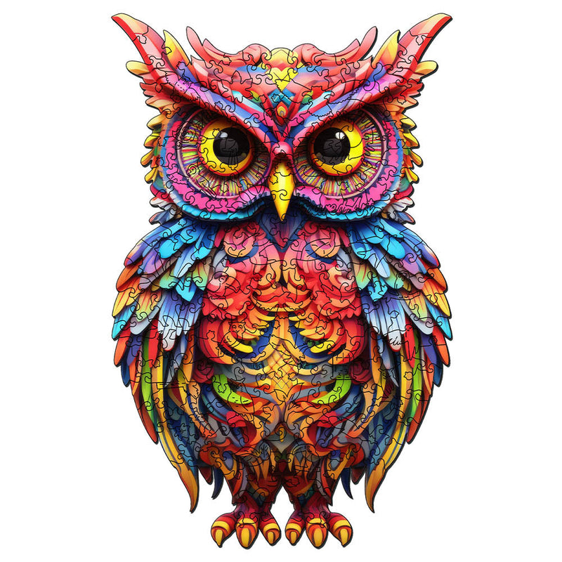 Puzzle En Bois Adulte - Chouette Radieuse