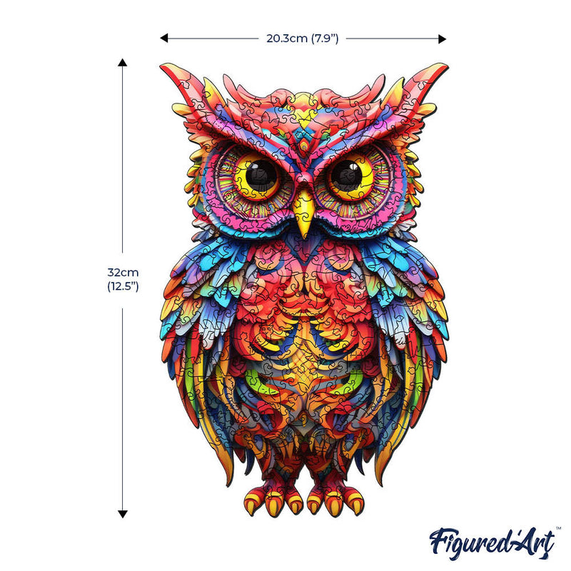 Puzzle En Bois Adulte - Chouette Radieuse