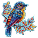Puzzle En Bois Adulte - Oiseau Bleu Sur La Branche