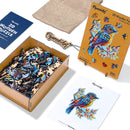 Puzzle En Bois Adulte - Oiseau Bleu Sur La Branche