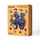 Puzzle En Bois Adulte - Poulpe Coloré