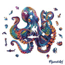 Puzzle En Bois Adulte - Poulpe Coloré