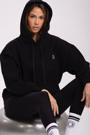 Sudadera con capucha Tara - Negra - Mujer