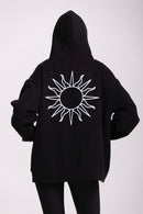 Sudadera con capucha Flow - Negra - Mujer