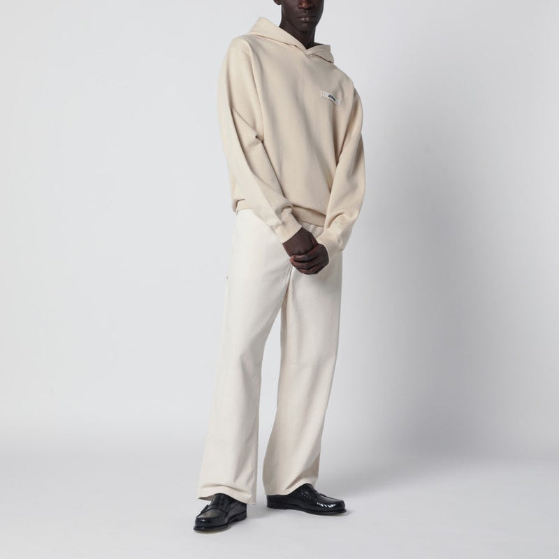 Jacquemus - Hoodie Avec Capuche Gros Grain - Beige