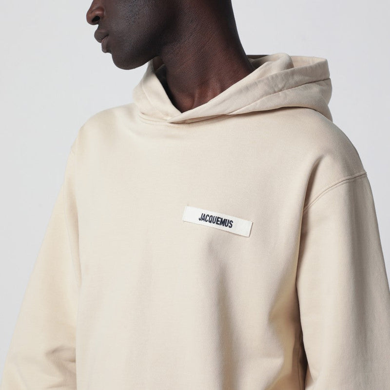 Hoodie avec Capuche Gros Grain – Jacquemus – Beige