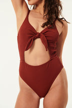 Honey One-Piece Swimsuit - Pecan