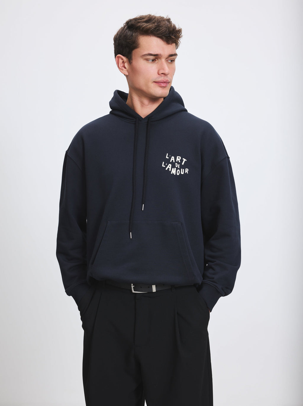 Unisex Hoodie The Love of Art Charcoal Black