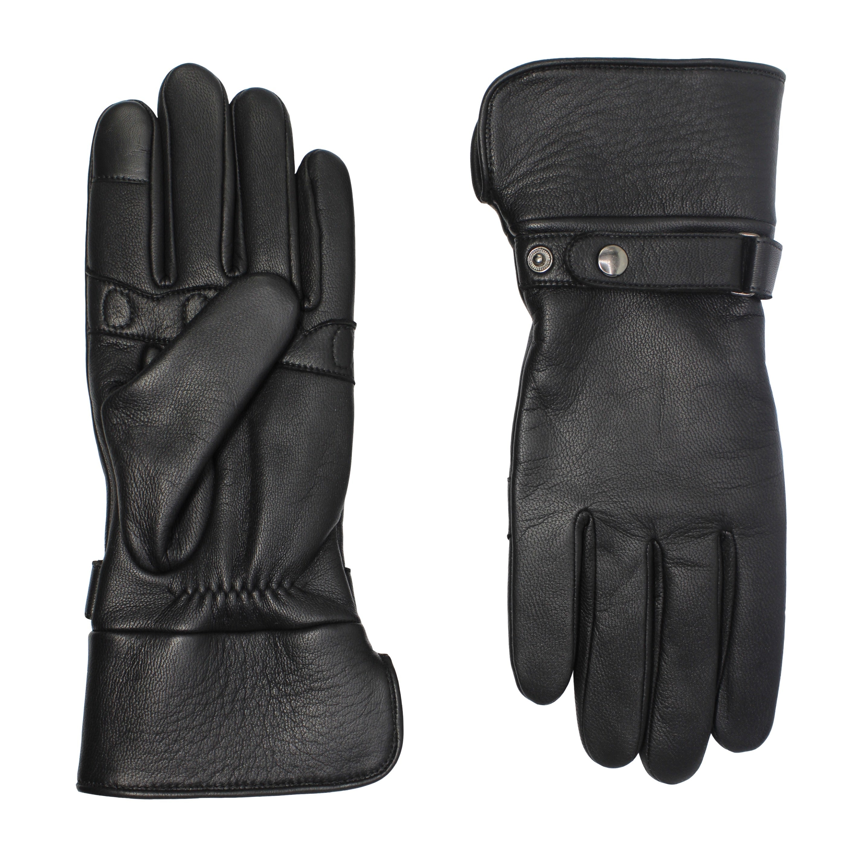 Hooper Gloves - Black Touchscreen - Alpaca Lining - Men