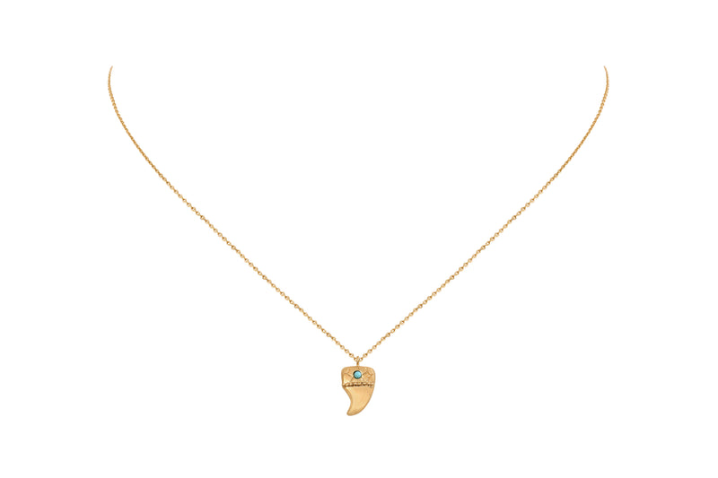Collier Horn Turquoise