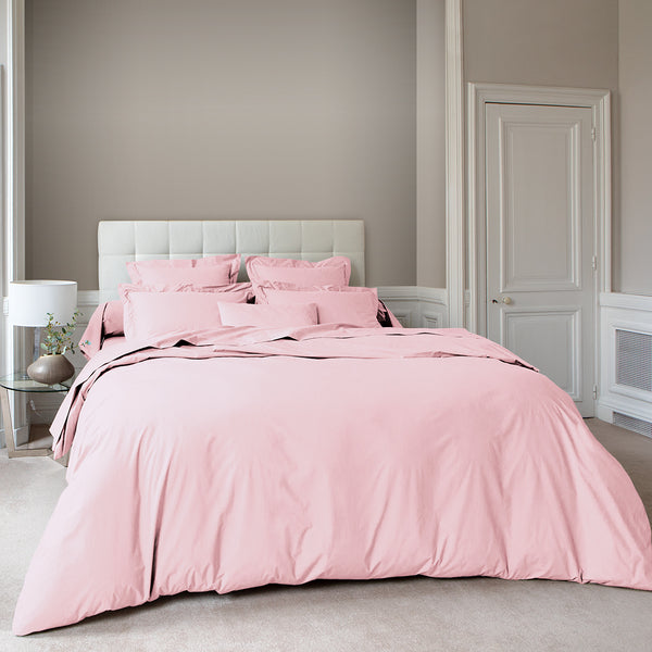 Housse De Couette - Percale Unie - Rose