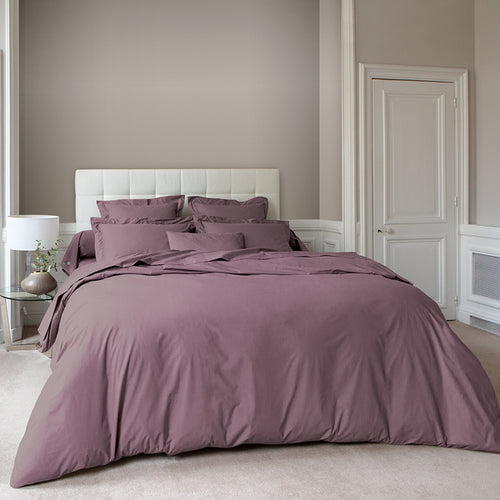 Housse De Couette - Percale Unie - Violet