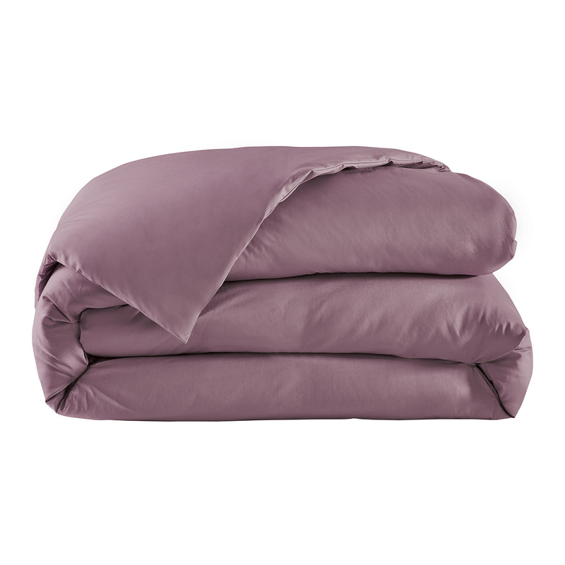 Housse De Couette - Percale Unie - Violet