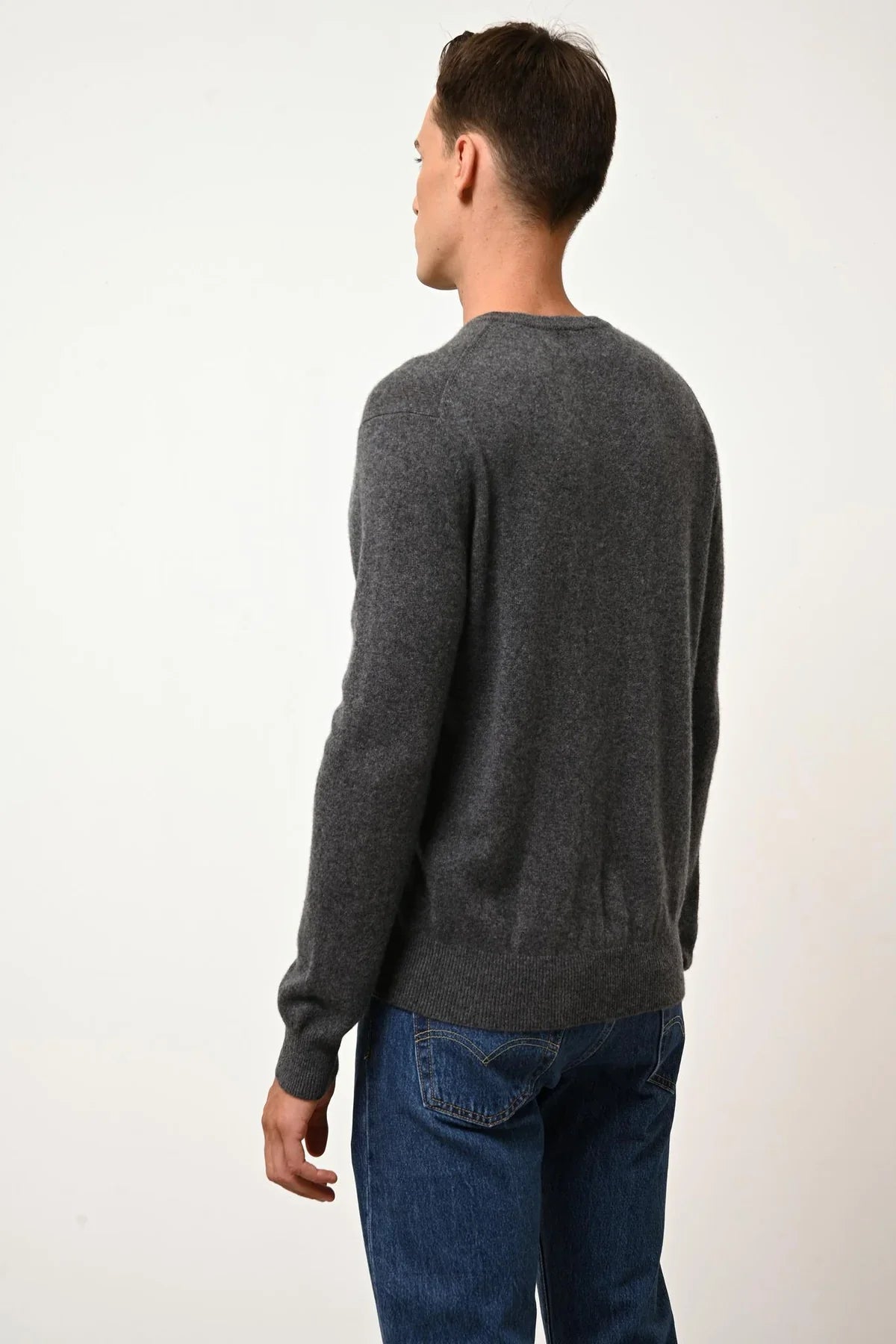 Pull Col Rond - Howard - Anthracite Chiné