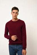 Pull Col Rond - Howard - Bordeaux