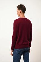 Pull Col Rond - Howard - Bordeaux