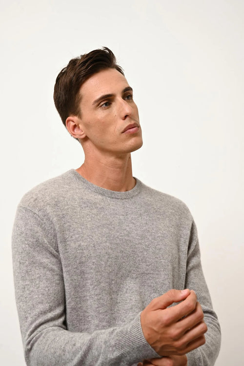 Pull Col Rond - Howard - Nuage Chiné