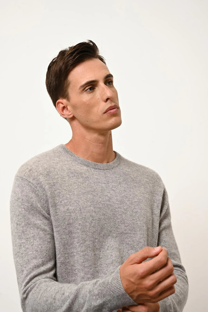 Pull Col Rond - Howard - Nuage Chiné