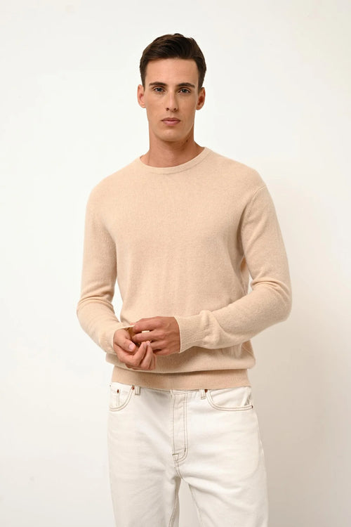 Pull Col Rond - Howard - Sable