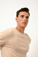 Pull Col Rond - Howard - Sable