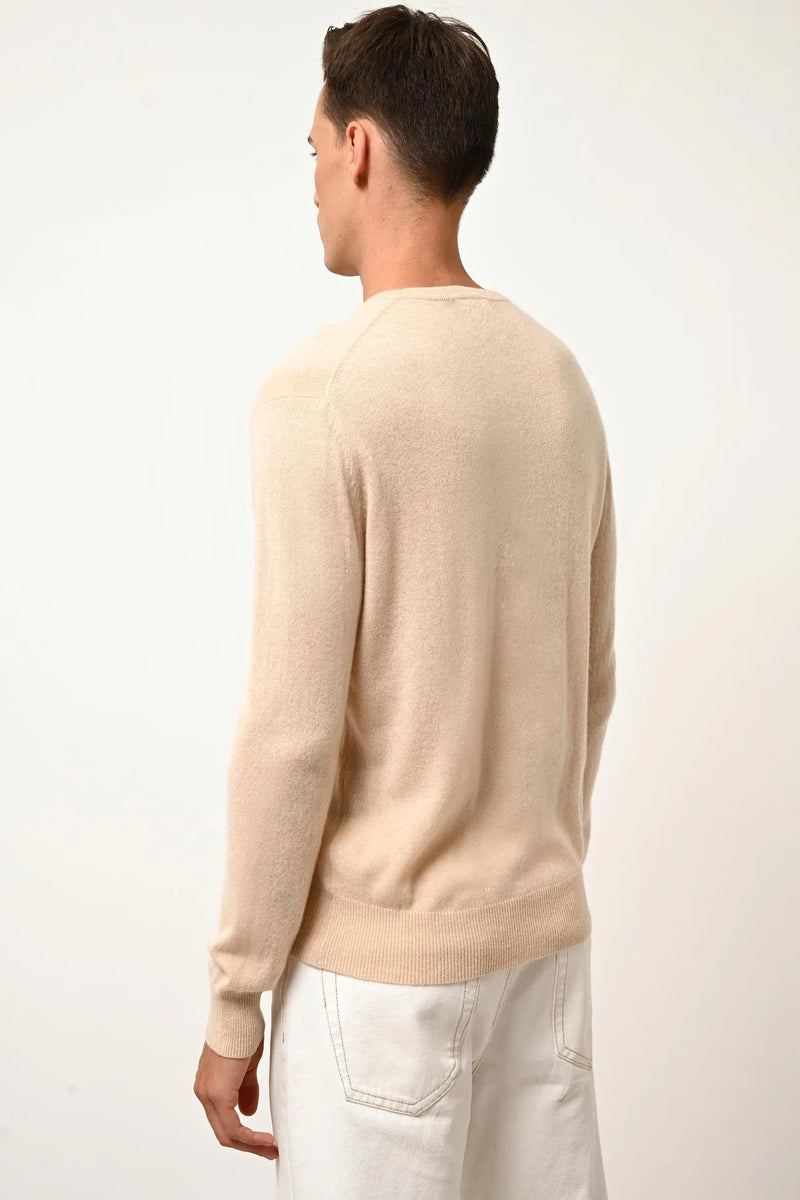 Pull Col Rond - Howard - Sable