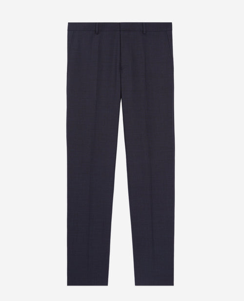 Pantalón de traje de lana - Azul marino - Hombre