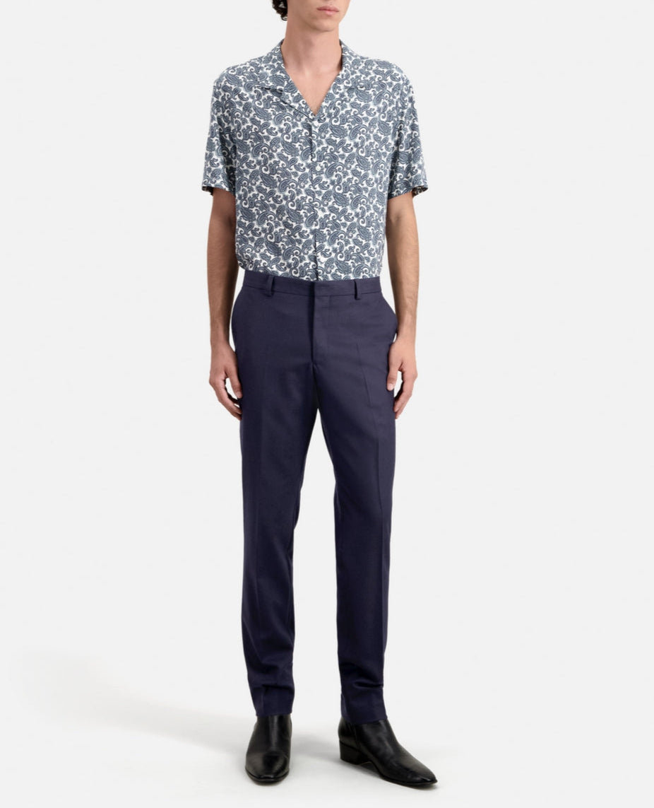 The Kooples - Wool Suit Trousers - Navy Blue - Men