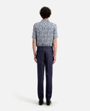 Pantalón de traje de lana - Azul marino - Hombre