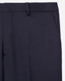 Pantalón de traje de lana - Azul marino - Hombre