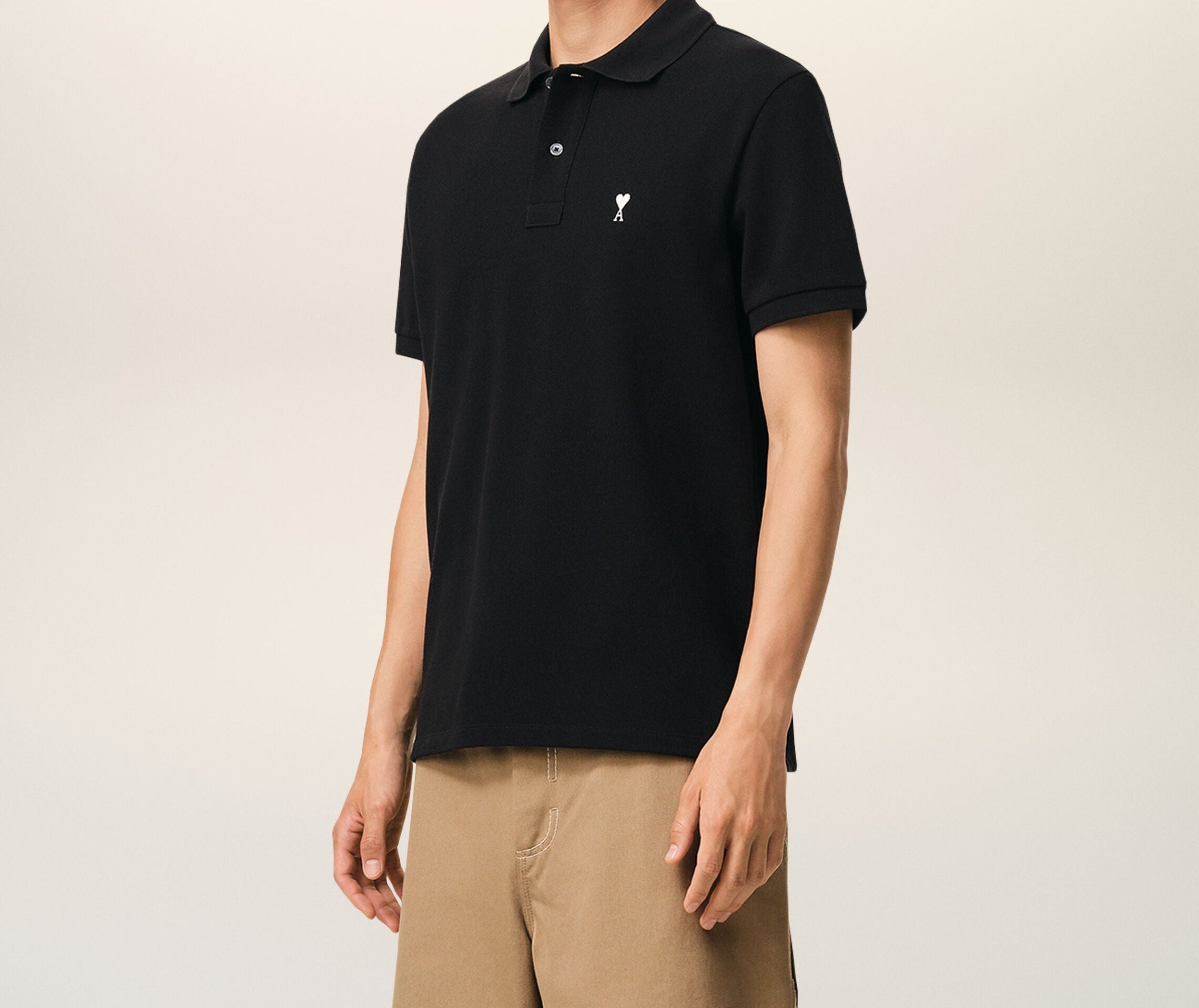 Polo Manches Courtes Ami de Cœur – Ami Paris – Noir