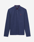 The Kooples - Men's Long-Sleeve Officer Collar Polo with TK Embroidery