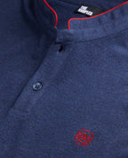 The Kooples - Men's Long-Sleeve Officer Collar Polo with TK Embroidery