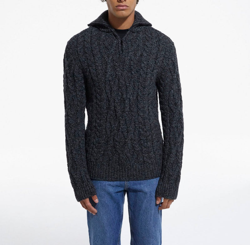 The Kooples - Pull Col Caminoeur En Laine Torsade - Homme