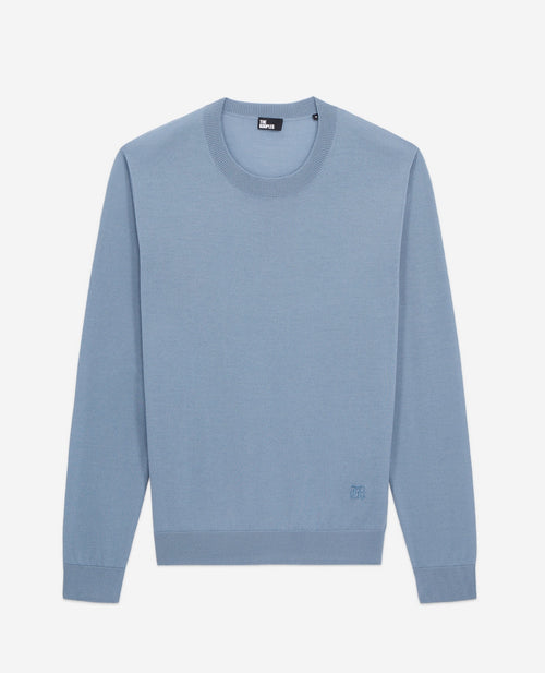 Pull En Laine - Bleu - Homme