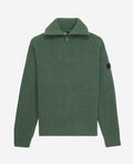 The Kooples - Pull Col Camionneur Avec Patch Canetille Et Details De Zip