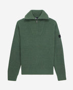 The Kooples - Pull Col Camionneur Avec Patch Canetille Et Details De Zip