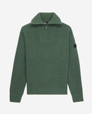 The Kooples - Pull Col Camionneur Avec Patch Canetille Et Details De Zip