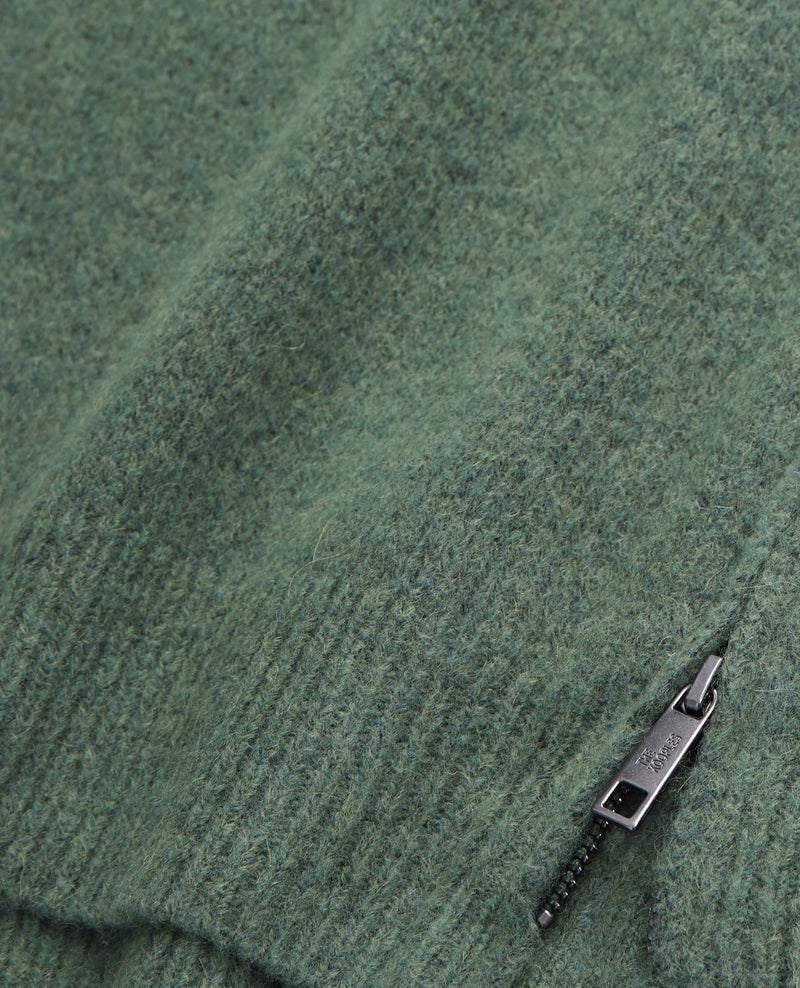 The Kooples - Pull Col Camionneur Avec Patch Canetille Et Details De Zip