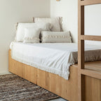 Housse De Coussin En Lin Lavé À Finitions Frangées - Blanc