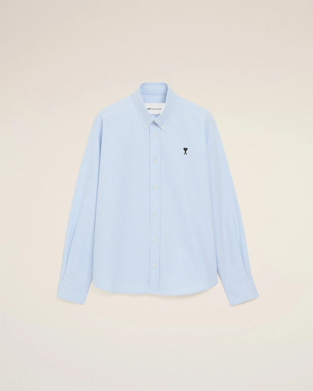 Ami Paris - Chemise Oxford Ami De Coeur En Coton Bleu Ciel