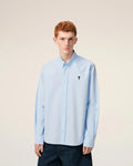 Ami Paris - Chemise Oxford Ami De Coeur En Coton Bleu Ciel