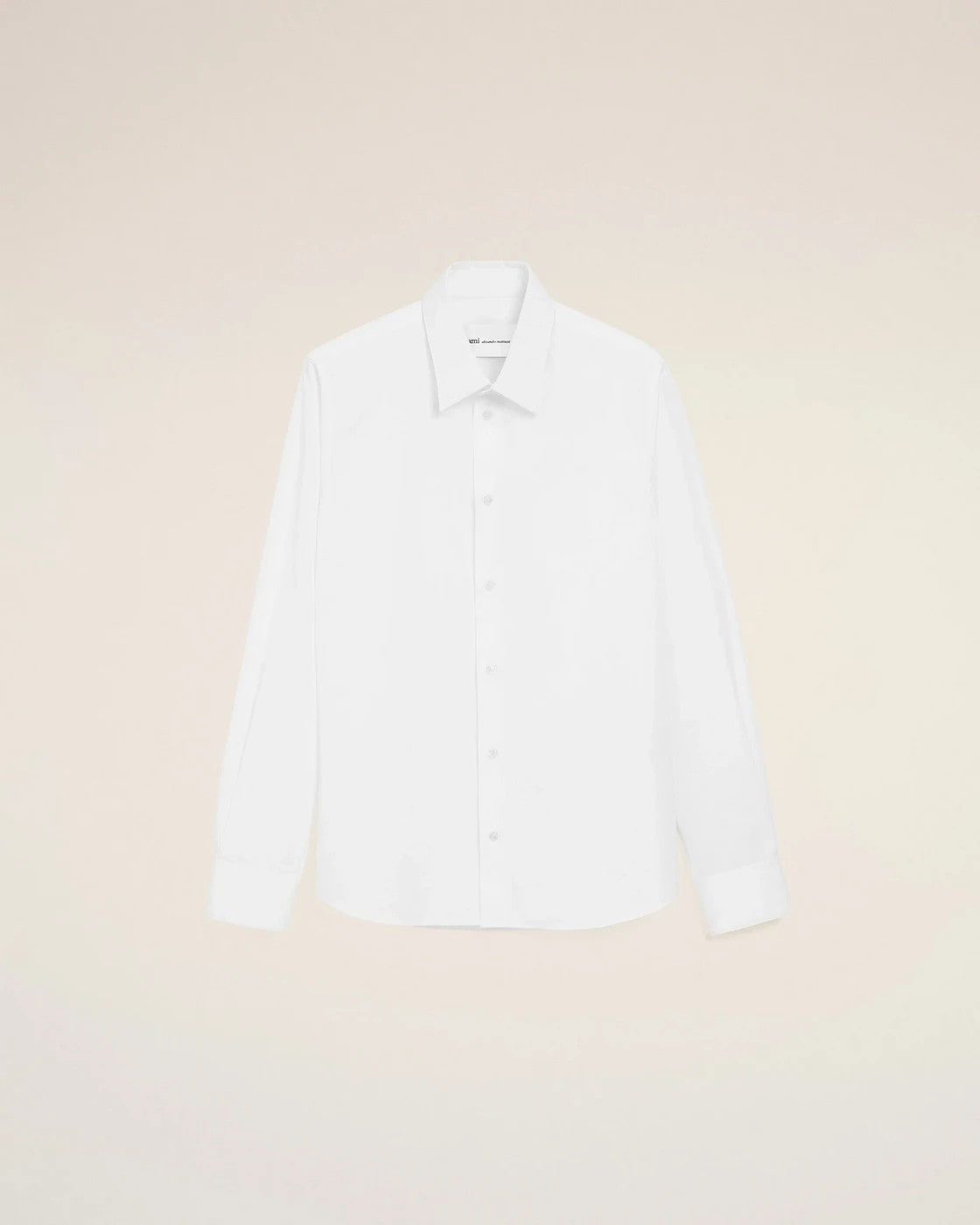 Ami Paris - White Cotton Poplin Shirt