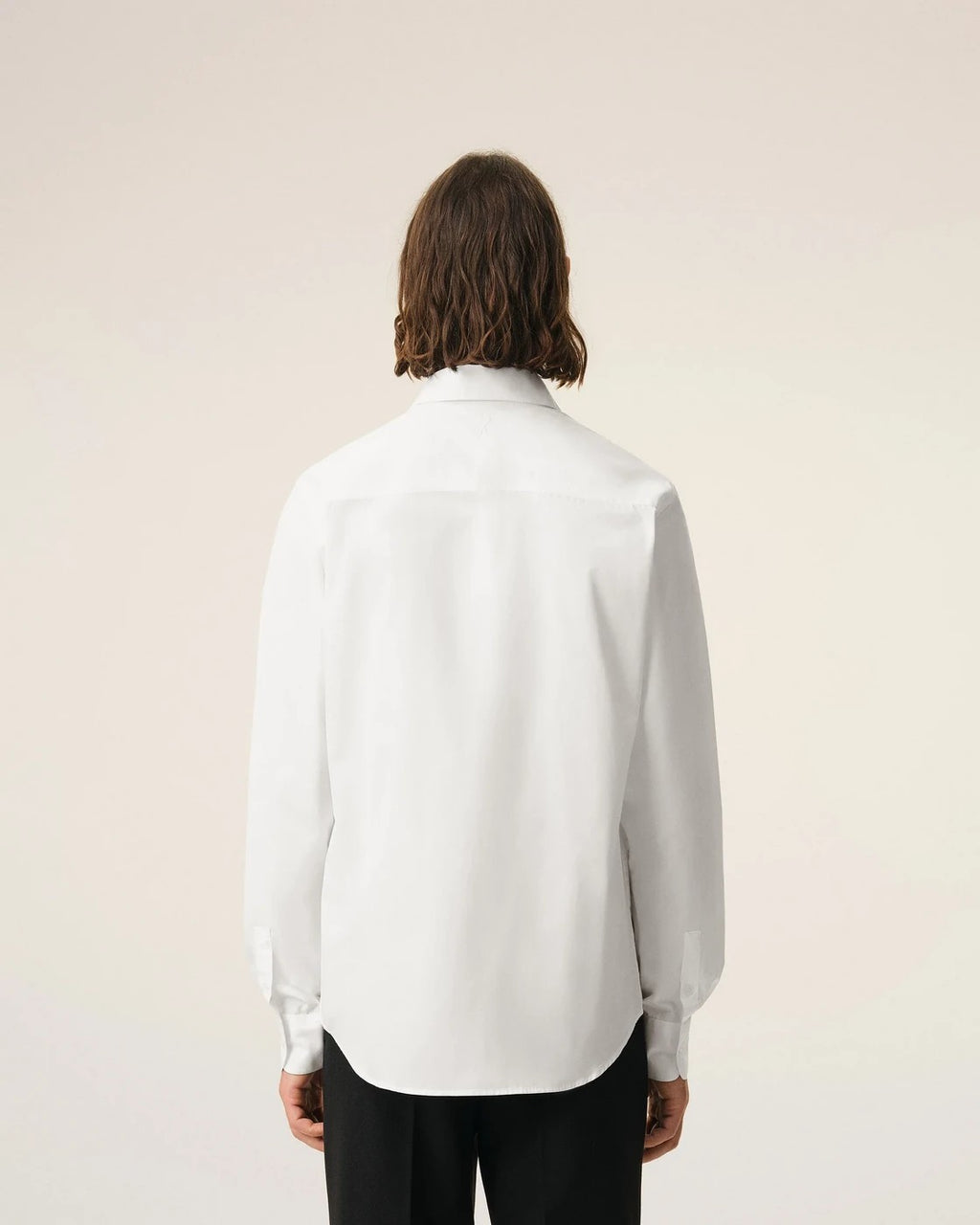 Ami Paris - White Cotton Poplin Shirt