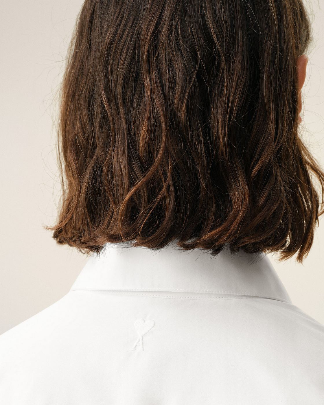 Ami Paris - White Cotton Poplin Shirt