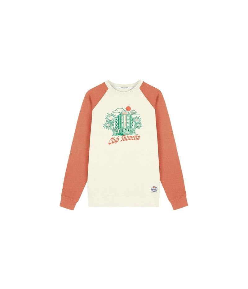 Sweat Clyde Bicolore Club Palmeria - Tangerine - Homme