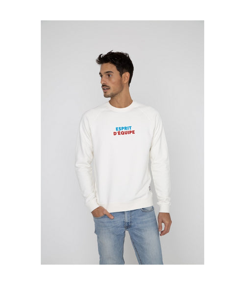 Sweat Clyde Esprit D'Equipe - Cream - Homme