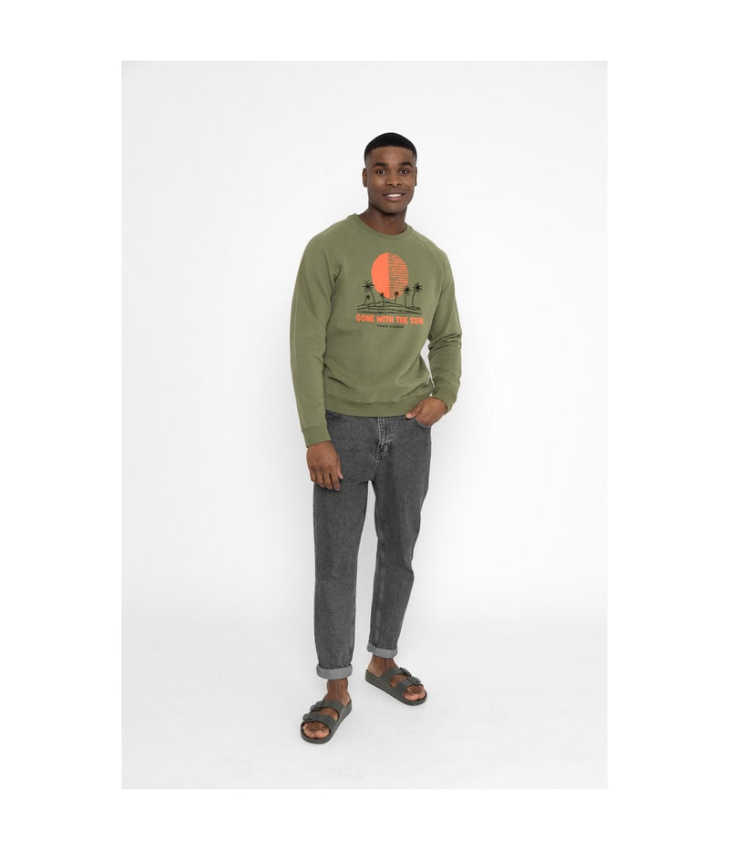 Sweat Clyde Gone With The Sun - Khaki - Homme