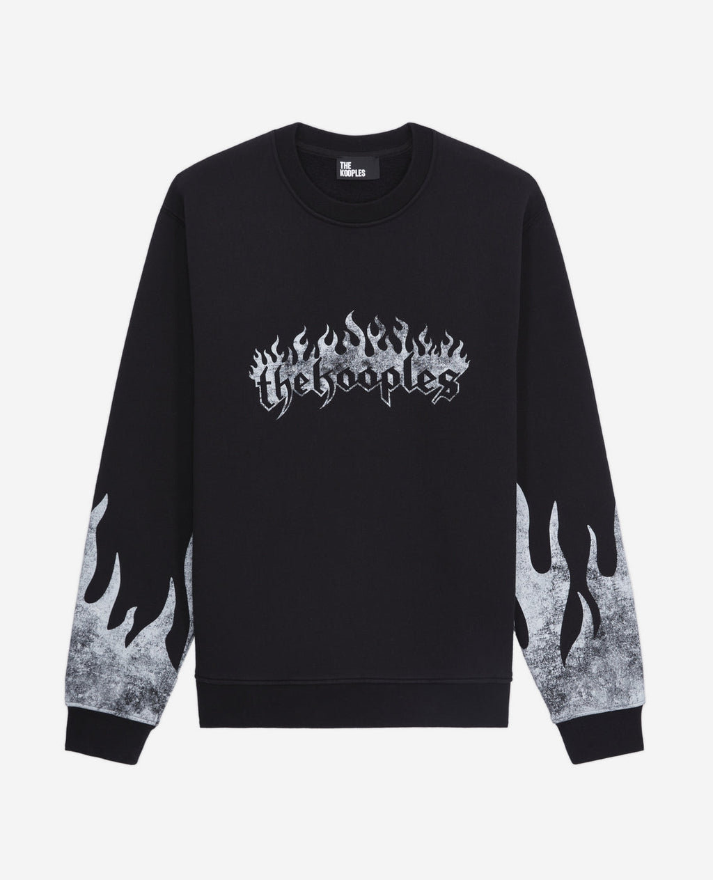 The Kooples - Sudadera con estampado The Kooples de llamas + llamas en las mangas - Hombre