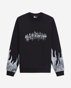The Kooples - Sudadera con estampado The Kooples de llamas + llamas en las mangas - Hombre