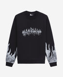 Sweat Avec Print The Kooples Flammes + Flammes Sur Les Manches - Homme